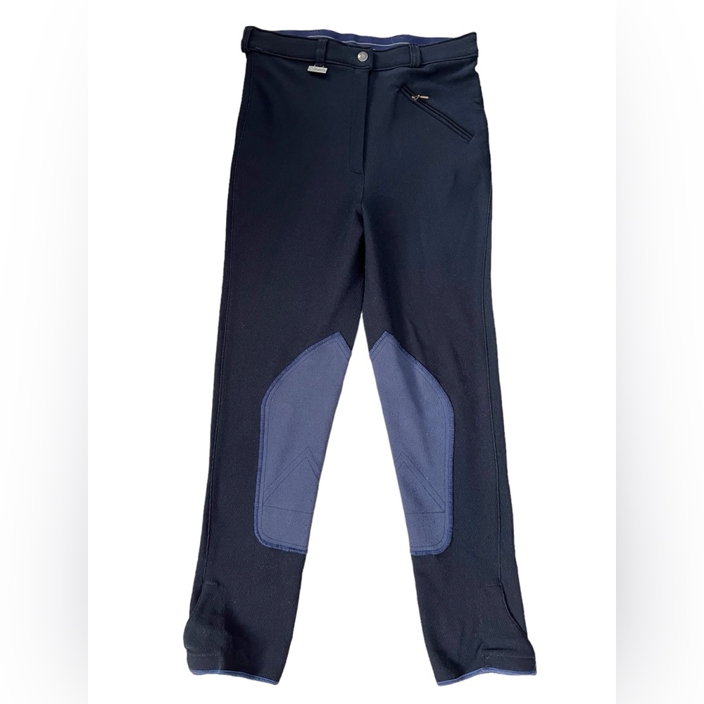 NWOT - Dublin 28 R Performance Flex Knee Patch Womens Pants Riding Tights - Navy